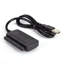 New USB 2.0 To IDE SATA Converter Adapter Cable For 2.5 3.5 Hard Drive Disk N TE