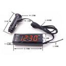 3-in-1 Car Digital Clock With Temperature Thermometer & Voltage Meter Voltmeter