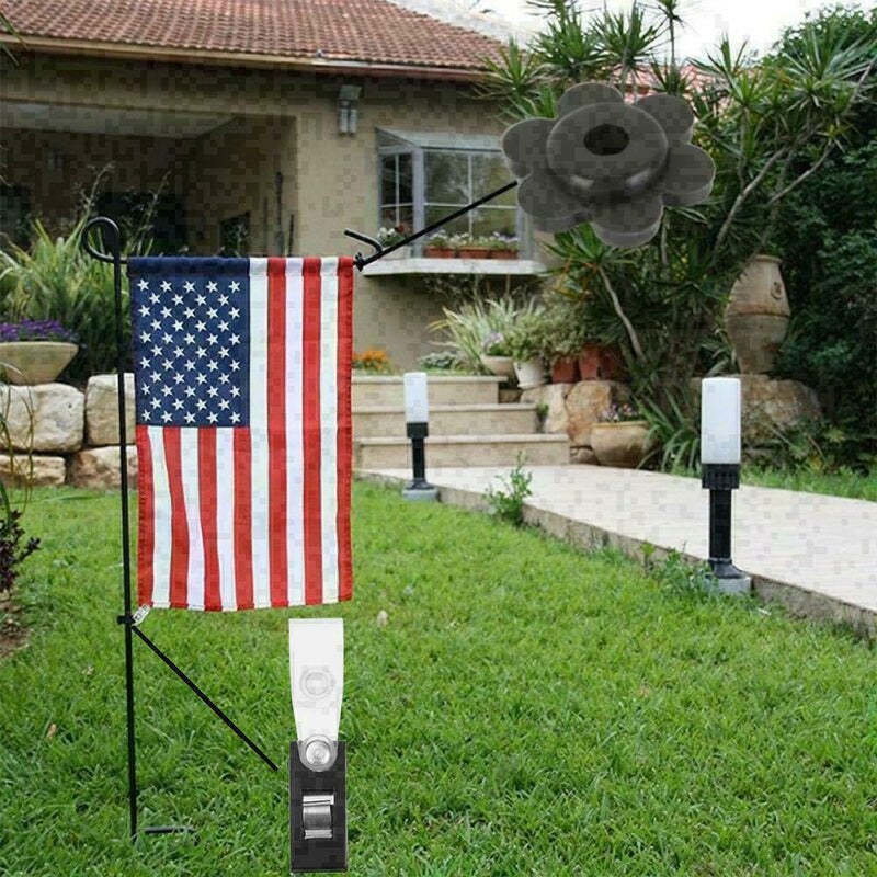 1 Set Garden Flag Pole Stand Rubber Stopper Flower Stopper New Rubber H1Y6 F1O3