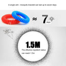 12pcs Insect Killer Spiral Wristband Natural Safe Mosquito Repellent Bracelet