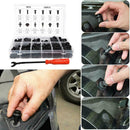 240Pc Car Body Plastic Push Pin Rivet Fasteners Trim Moulding Clips Screwdriver