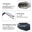 2Pcs 30LED Motorcycle Motorbike LED Turn Signal Indicator DRL Light Blue / Amber