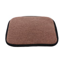 2xSquare 35cm Memory Foam Cotton Brown Home Chair Cushion Dining Chair Pads