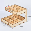 DIY Wooden Paint Rack Ink Storage Organizer 2-layer 15-grid