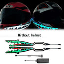 Motorcycle Bike Helmet LED Light Strip Shark Style Waterproof Night Signal F9L5