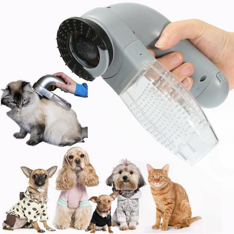 Electric Pet Hair Remover Brush Grooming Comb Cat Dog Fur Shedding Vacuum C K1B0