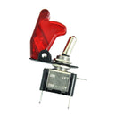 5X 12V 20A Red Cover LED Rocker Toggle Switch SPST ON/OFF Car Truck Boa GZP