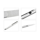 Stainless Steel Dual Sided Metal Nail Art File Manicure Pedicure Tool  ME