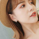 1pair Women's Crystal Rhinestone Flower Dangle Stud Earrings Jewelry