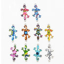 Wholesale 10pcs Mixed Gecko Connectors Charm DIY Bracelet Necklace Cute Crafts