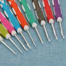 9pcs Multi Colour Crochet Hooks Yarn Knitting Needles Set Tool 2.0mm-6.0mm Favor