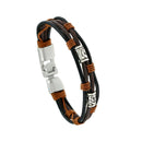 Retro Cowhide Leather Weave Rope Bracelet Bangle Unisex Jewelry (Style 4) A