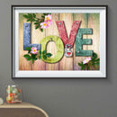 5D DIY Full Drill Diamond Painting LOVE Embroidery Mosaic Kits Home Decor