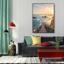 Painting By Numbers Kit DIY Seaside Steps Canvas Oil Art Picture Home Decor A