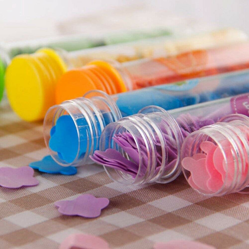 1 x Portable Body Washing Bath Foaming Flower Paper Soap Slice Confetti - R