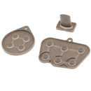 Pack Of 3 Conductive Button Rubber Pad Set For