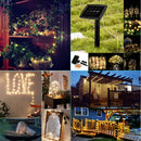 200 LED Solar String Light Outdoor Copper Wire Garland Lamp (Warm White) A