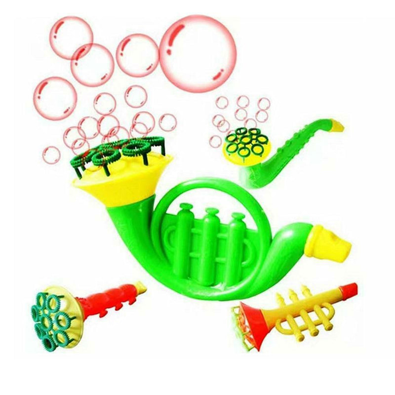 Soap Blowing Bubble Horn No Liquild Concentrate Stick Tray Kids Toys Kits