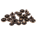 Metal Finish Poppers Snap Fasteners Press Studs Buttons 11.5mm 6 Sets Y8K9