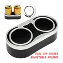 2x Water Cup Slot Non-Slip Carbon Fiber Look Mat Accessories Black Car Auto