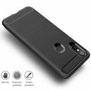 Soft TPU Phone Case Full Cover Brushed Carbon Fiber Mobile Protective Shell