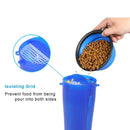 Dog Water Bottle Dog Bowls For Traveling Pet Food Container 2-In-1 With Col