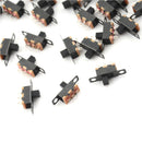 100x 3 Pin 2 Position Mini Size SPDT Slide Switches On Off PCB 5V 0.3A Switch LJ