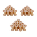 30x Wooden Empty Sewing Bobbins Spools Thread Ribbon Holder 47x31mm