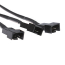 PC Adapter Fan 4pin PWM extender cable 4pin to 3 Ways Y Splitter CableB Nw