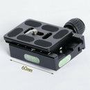 Metal Clamp 60mm Quick Release Plate For Arca-Swiss Tripod Monopod Adapter