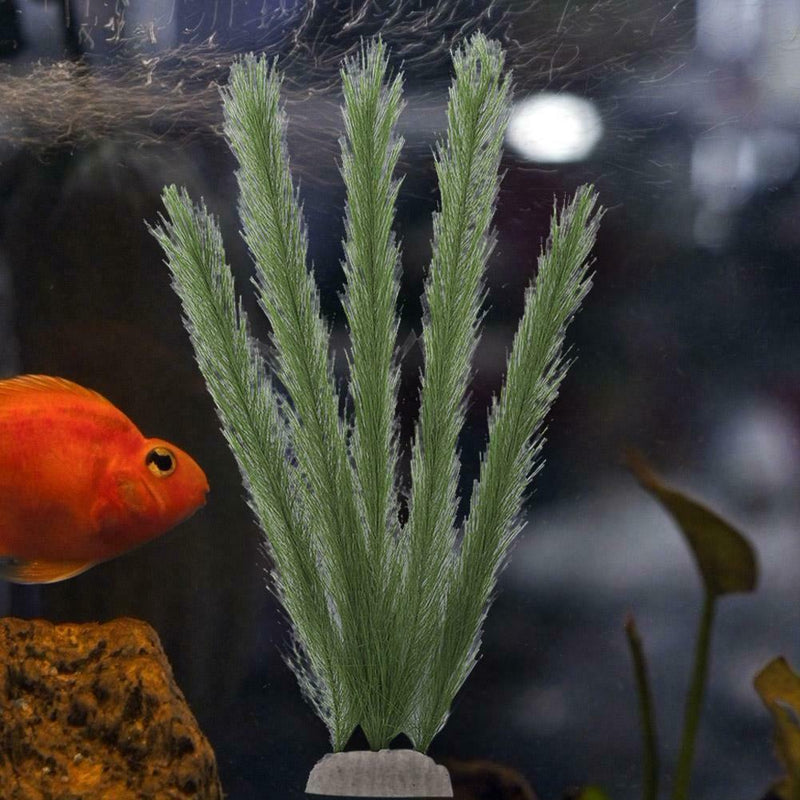 Plastic Artificial Grass Turtle Fish Tank Plant Viewing Aquarium Ornaments