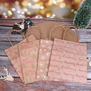 12Pcs Kraft Paper Christmas Gift Bag With Handle Santa Sacks Xmas Party SupS Hn
