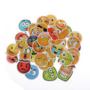 50PCS stickers toys for kids cartoon emoticon smile face decor stickersTO