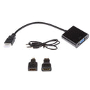 1080P Mini HDMI Male to VGA Female Video Converter Adapter Cable for PC TV