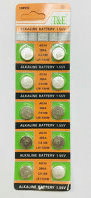 10Pcs/kit Alkaline Batteries AG10 389A CX189 LR1130 Button Coin Cell Battery