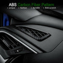 ABS Carbon Fiber Style Dashboard Air Vent Trims Wind Outlet Decoration Stic