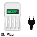 Smart LCD screen 4 slot chargeur de batterie pour AA/AAA Ni-MH/ni-CD EU plug MO