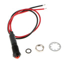DC24V Metal 8mm Car Truck Boat Red LED Panel Dash Warning Light Indicator