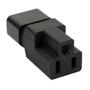 3-Pin IEC 320 C14 Male To 5-15R Female AC Power Plug Adapter Converter NEW