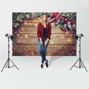 Christmas Theme Backdrop Photography Background Cloth Photographic Props Decor