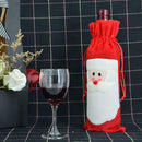 Christmas Santa Claus Style Wine Bottle Bag Cover Xmas Home Ornament Decor A
