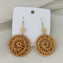 Rattan Tassel Earrings for Women Bohemian Statement Drop Dangle Earrings Ha