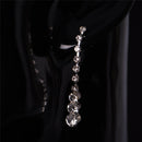 1Set Wedding Bridal Rhinestone Crystal Necklace Drop Earrings Jewelry Chic BX
