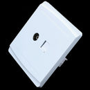 Plate Wall Plug Computer Cable PAL TV Jack RJ45 Jack Plastic Screw White