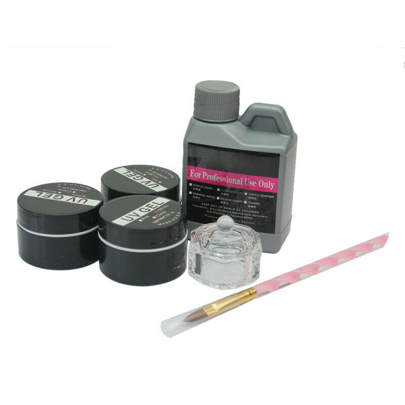 Professional Nail Art Tool Kit Set UV Gel Polish Acrylic liquid Supplies Tool
