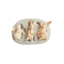 Rabbit silicone fondant mold bunny chocolate gumpaste mold cak decorating tool~Z