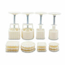 Moon Cake Mooncake Mould DIY Baking Hand Pressure Pastry Mold 4pcs/set