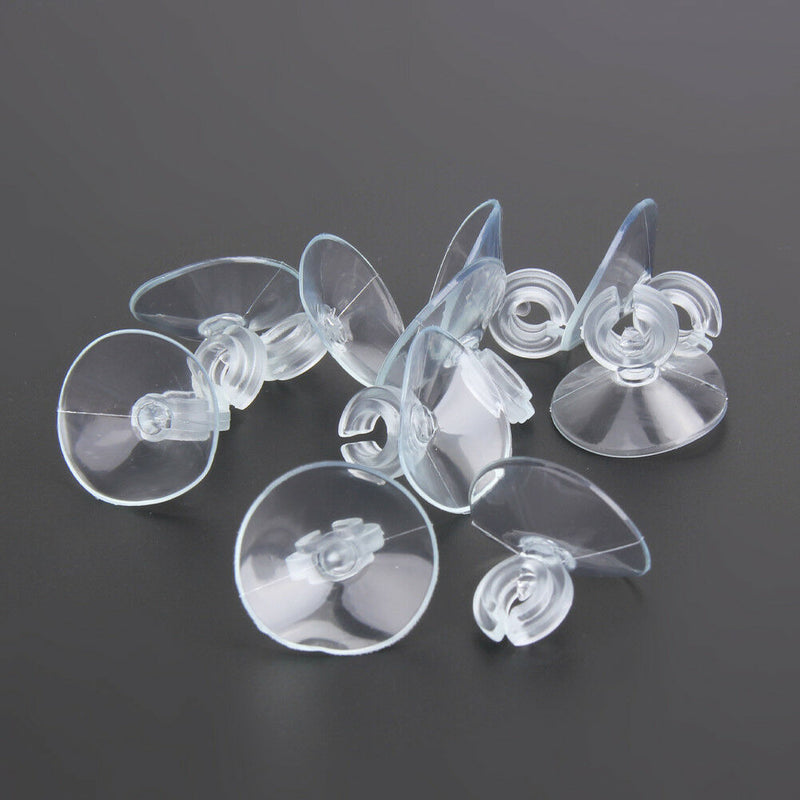 10x Aquarium Sucker Suction Cup for 4/6mm Air Line Pipe Tube Cable Wire Holder