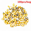 Wholesale 100Pcs Home Decor Mini Bee Wooden Sponge Self-Adhesive Wall Stickers