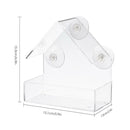 Garden Transparent Clear Acrylic Window Suction Bird Seed Peanut Feeder House AU